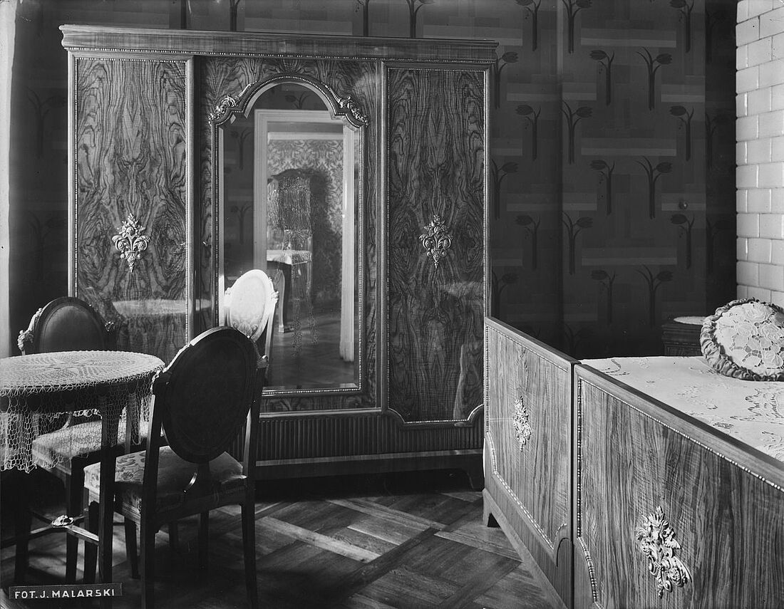 Furniture created by the training in Warsaw, Poland, 1920s